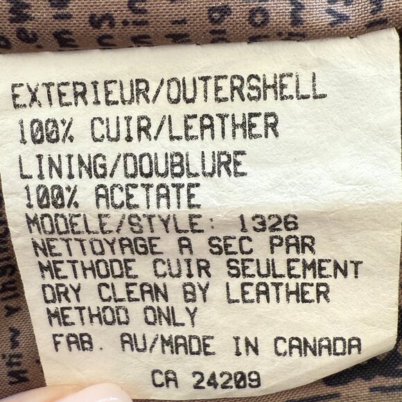 P.F.L. Canada Genuine Vintage Suede Leather Oversized Western Blazer Coat - Picture 8 of 9